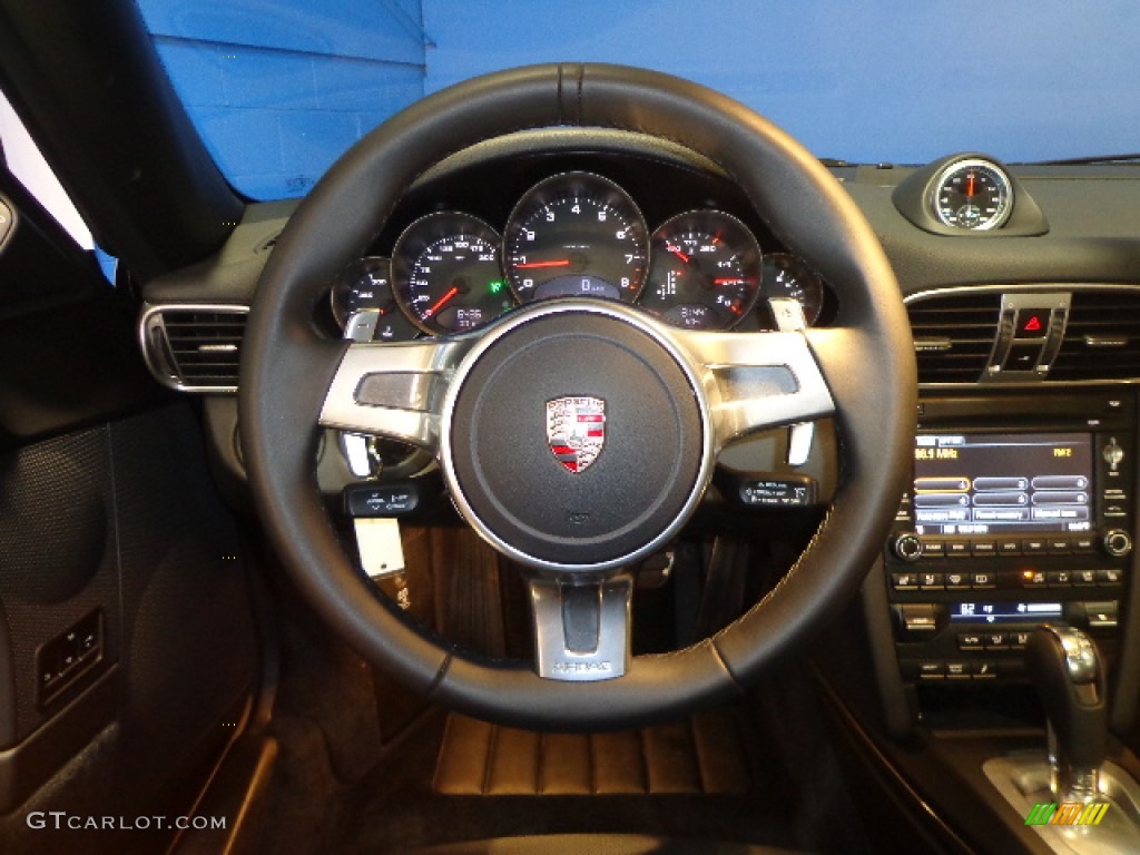 2011 Porsche 911 Carrera S Coupe Black Steering Wheel Photo #73804331