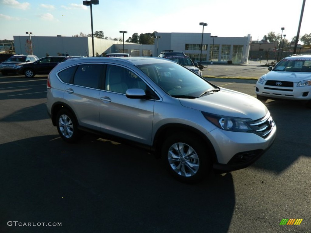 2013 CR-V EX-L - Alabaster Silver Metallic / Gray photo #8