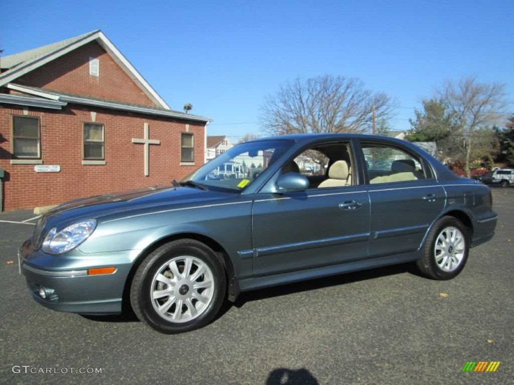 Celadon Green 2005 Hyundai Sonata LX V6 Exterior Photo #73809752