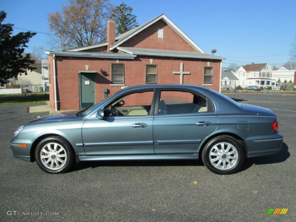 Celadon Green 2005 Hyundai Sonata LX V6 Exterior Photo #73809788