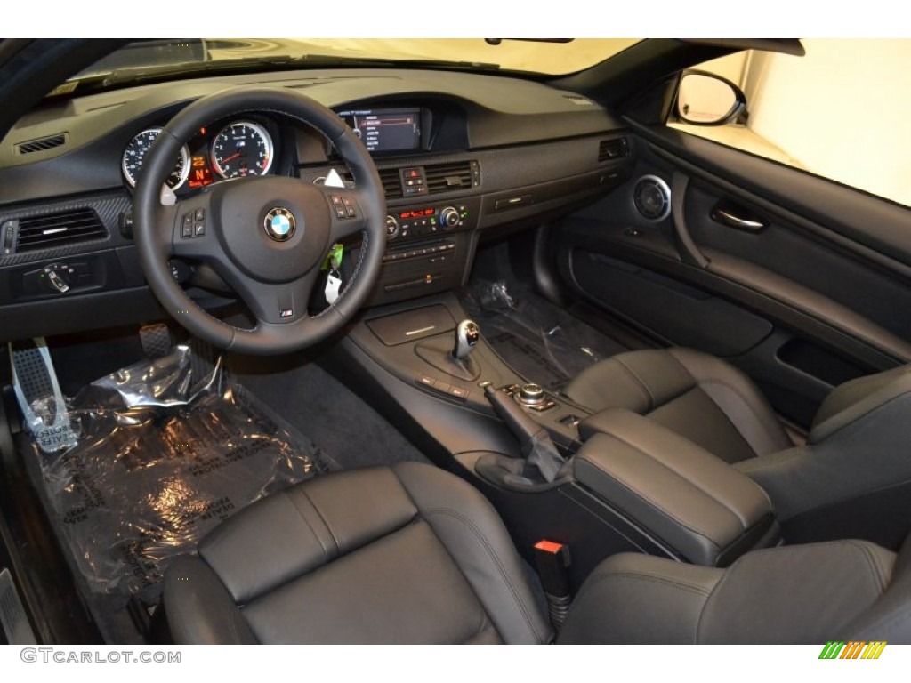 Black Novillo Leather Interior 2011 BMW M3 Convertible Photo #73810577