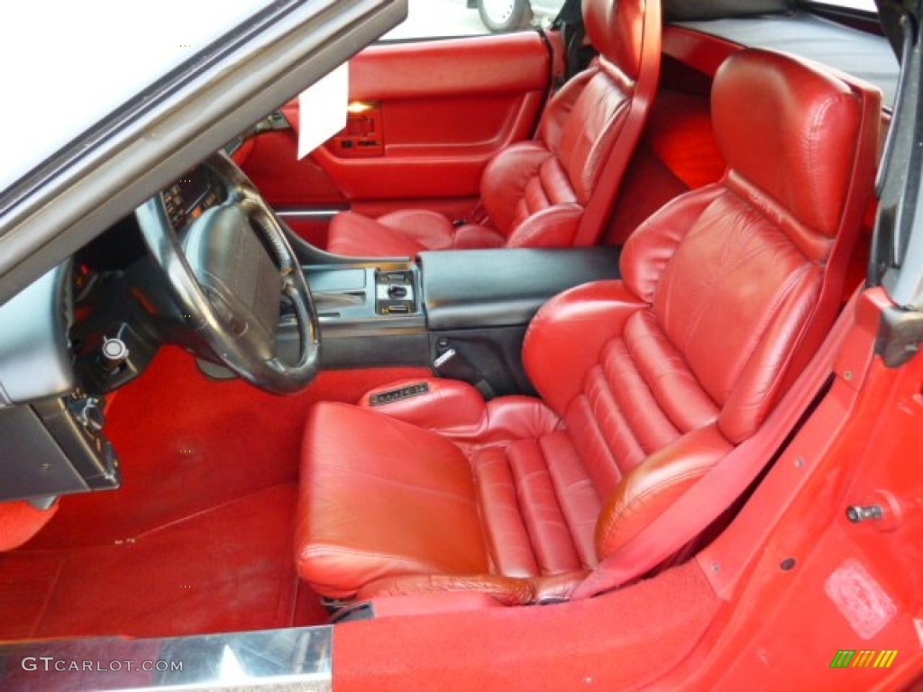 1992 Corvette Convertible - Bright Red / Red photo #15