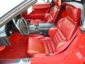 Red 1992 Chevrolet Corvette Convertible Interior Color