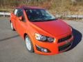 Inferno Orange Metallic - Sonic LT Sedan Photo No. 2