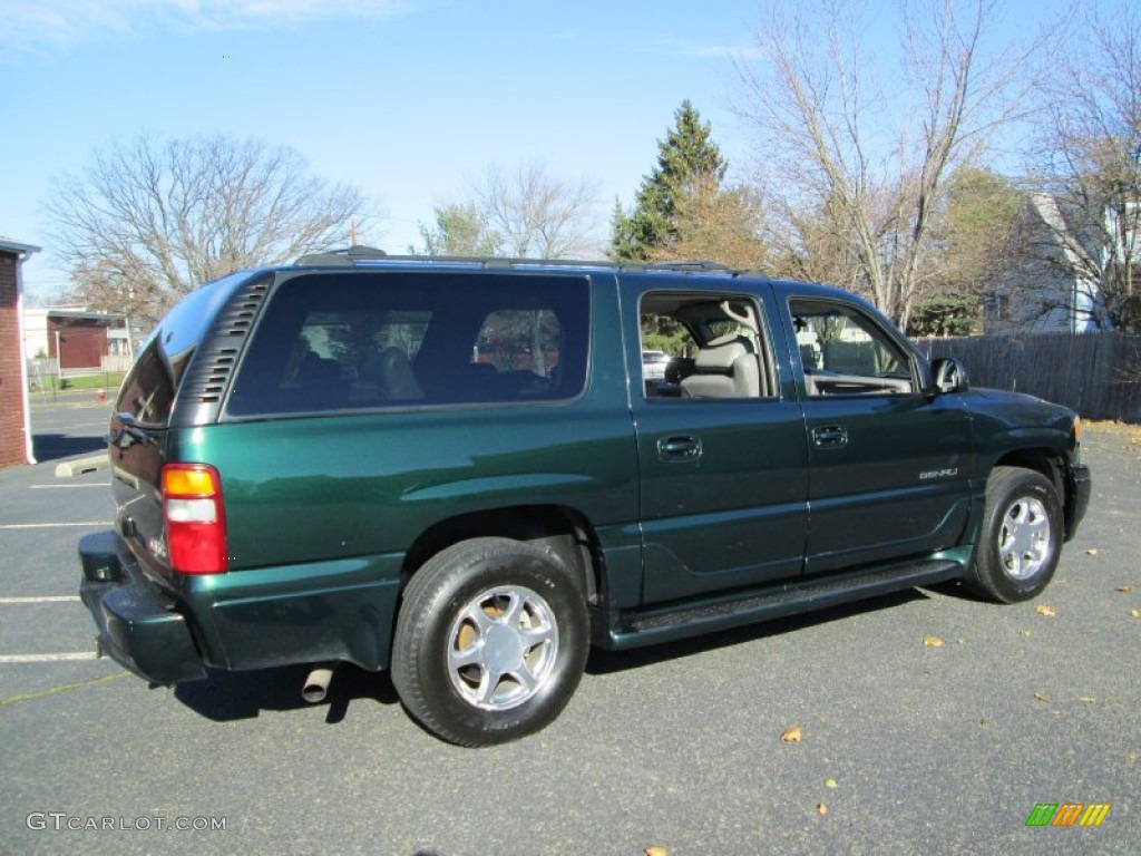 2003 Yukon XL Denali AWD - Polo Green Metallic / Stone Gray photo #8