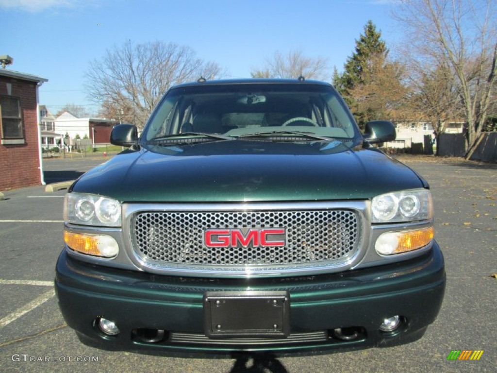 2003 Yukon XL Denali AWD - Polo Green Metallic / Stone Gray photo #12