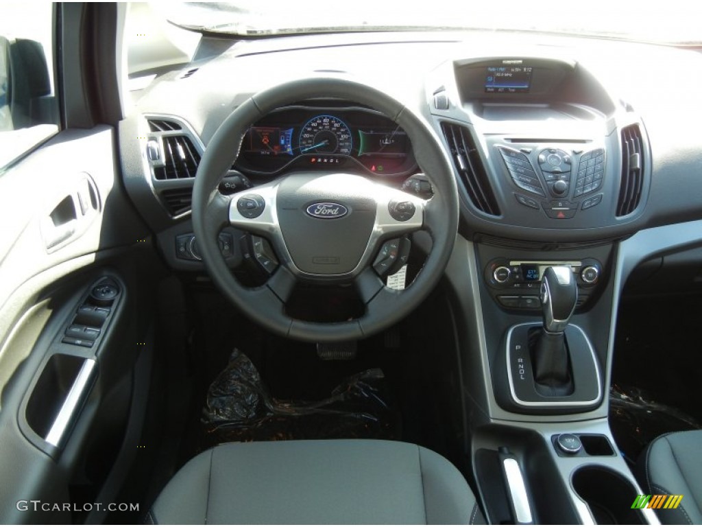 2013 Ford C-Max Hybrid SE Charcoal Black Dashboard Photo #73812001