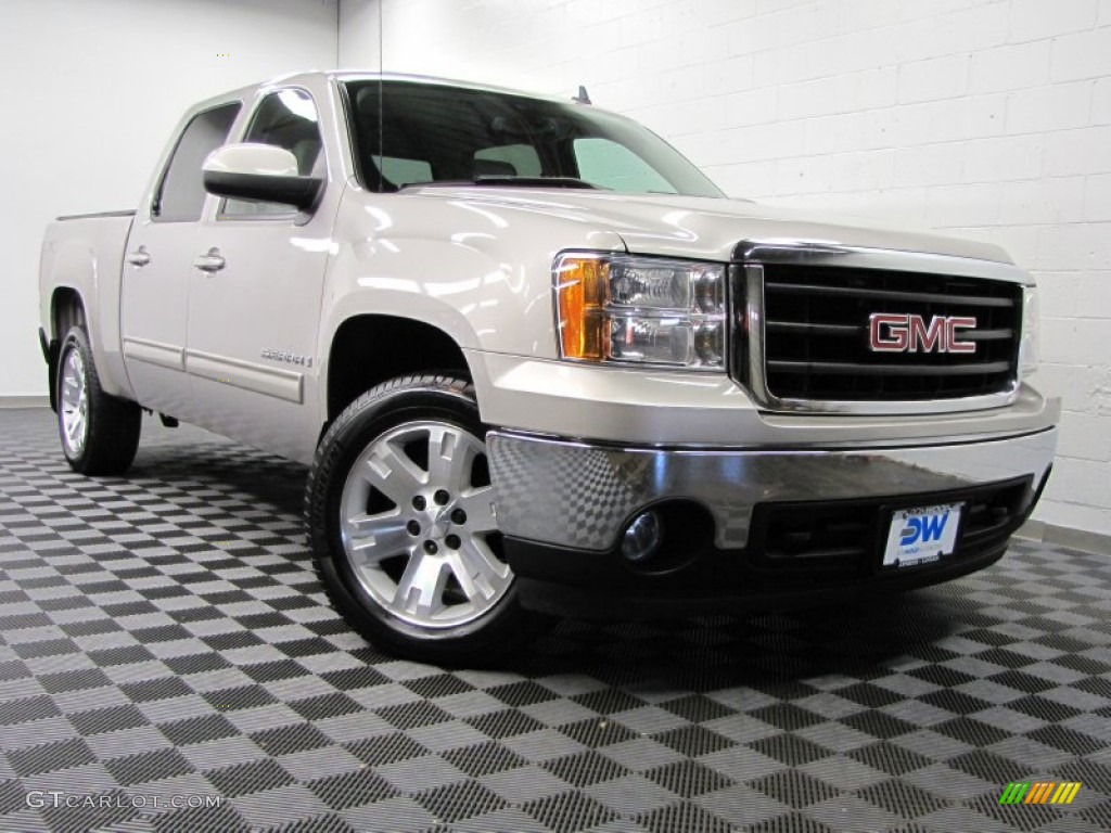 2007 Sierra 1500 SLT Crew Cab 4x4 - Silver Birch Metallic / Dark Titanium/Light Titanium photo #1