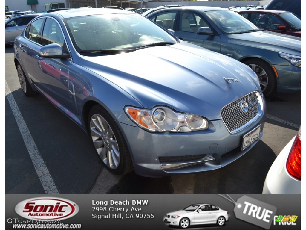 Azure Blue Metallic Jaguar XF