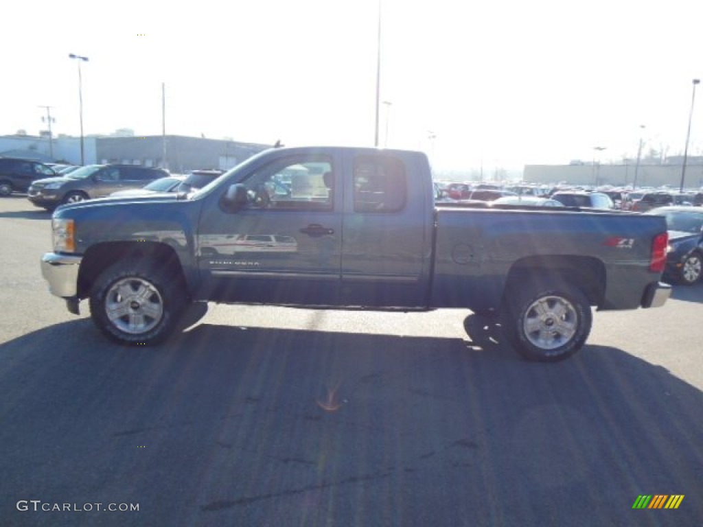 2013 Silverado 1500 LT Extended Cab 4x4 - Blue Granite Metallic / Ebony photo #5