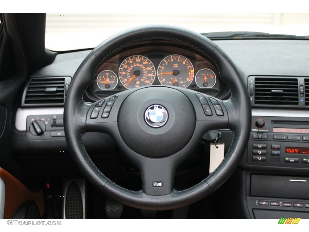 2006 BMW M3 Convertible Cinnamon Steering Wheel Photo #73813925