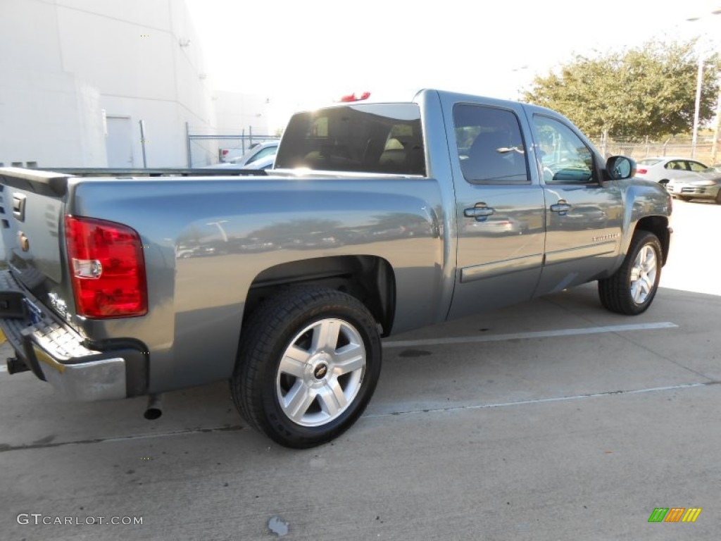 2008 Silverado 1500 LT Crew Cab - Blue Granite Metallic / Ebony photo #7