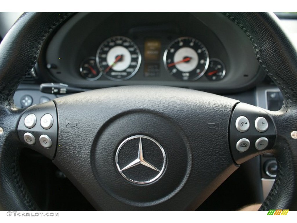 2006 Mercedes-Benz C 55 AMG Black Steering Wheel Photo #73816523