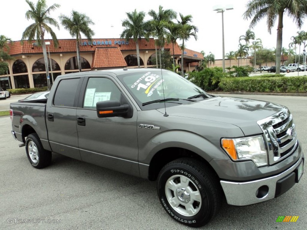 2010 F150 XLT SuperCrew - Sterling Grey Metallic / Medium Stone photo #2