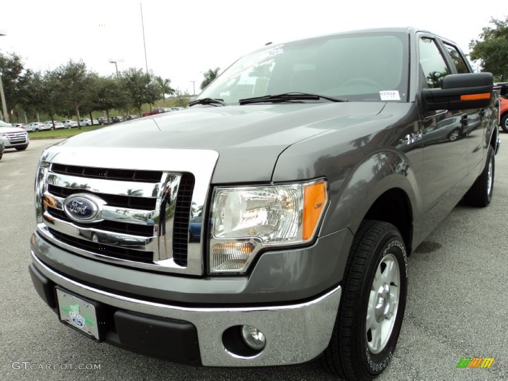 2010 F150 XLT SuperCrew - Sterling Grey Metallic / Medium Stone photo #14