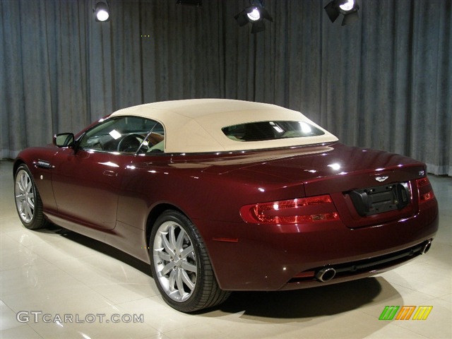 2005 DB9 Volante - Merlot Red / Sandstorm photo #2