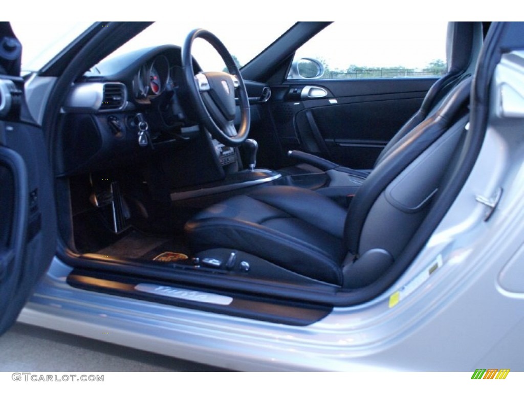 2007 911 Turbo Coupe - Arctic Silver Metallic / Black photo #24