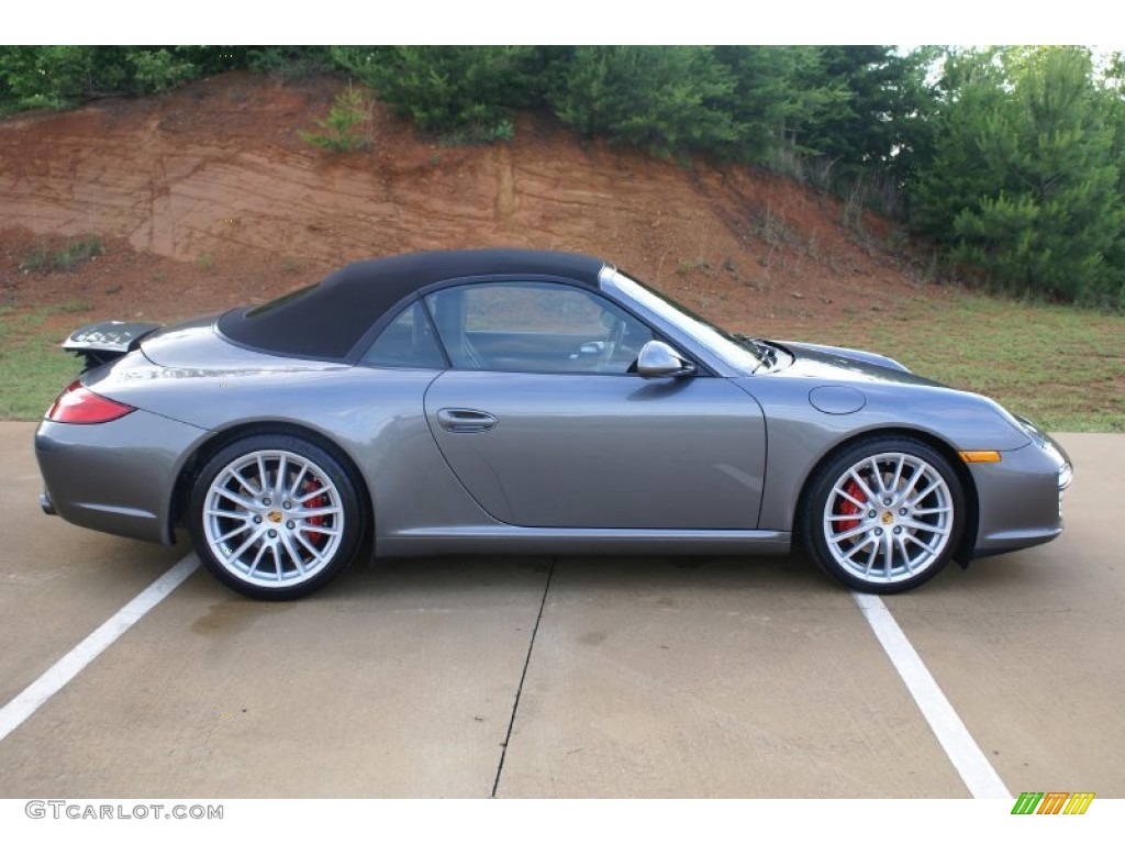 Meteor Grey Metallic 2009 Porsche 911 Carrera S Cabriolet Exterior Photo #73818059