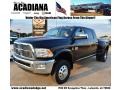 Brilliant Black Crystal Pearl - Ram 3500 HD Laramie Mega Cab 4x4 Dually Photo No. 1