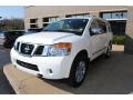 Blizzard White - Armada Platinum 4WD Photo No. 3