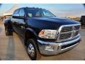 Brilliant Black Crystal Pearl - Ram 3500 HD Laramie Mega Cab 4x4 Dually Photo No. 11