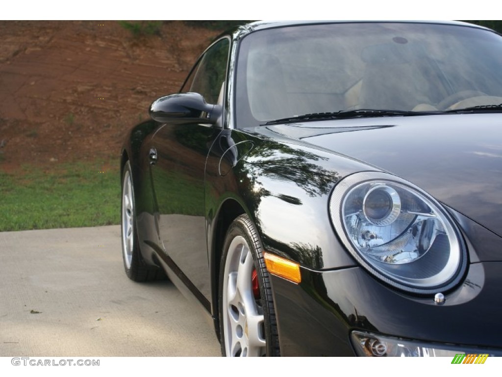 2007 911 Carrera S Coupe - Black / Sand Beige photo #6