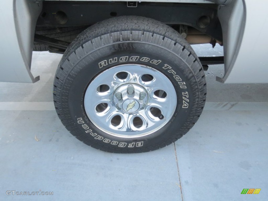 2007 Silverado 1500 LS Crew Cab 4x4 - Silver Birch Metallic / Dark Titanium Gray photo #12