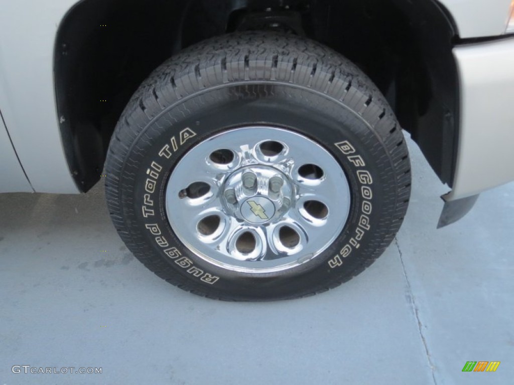 2007 Silverado 1500 LS Crew Cab 4x4 - Silver Birch Metallic / Dark Titanium Gray photo #13