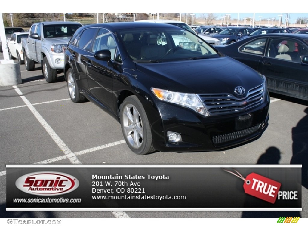 2009 Venza V6 AWD - Black / Ivory photo #1