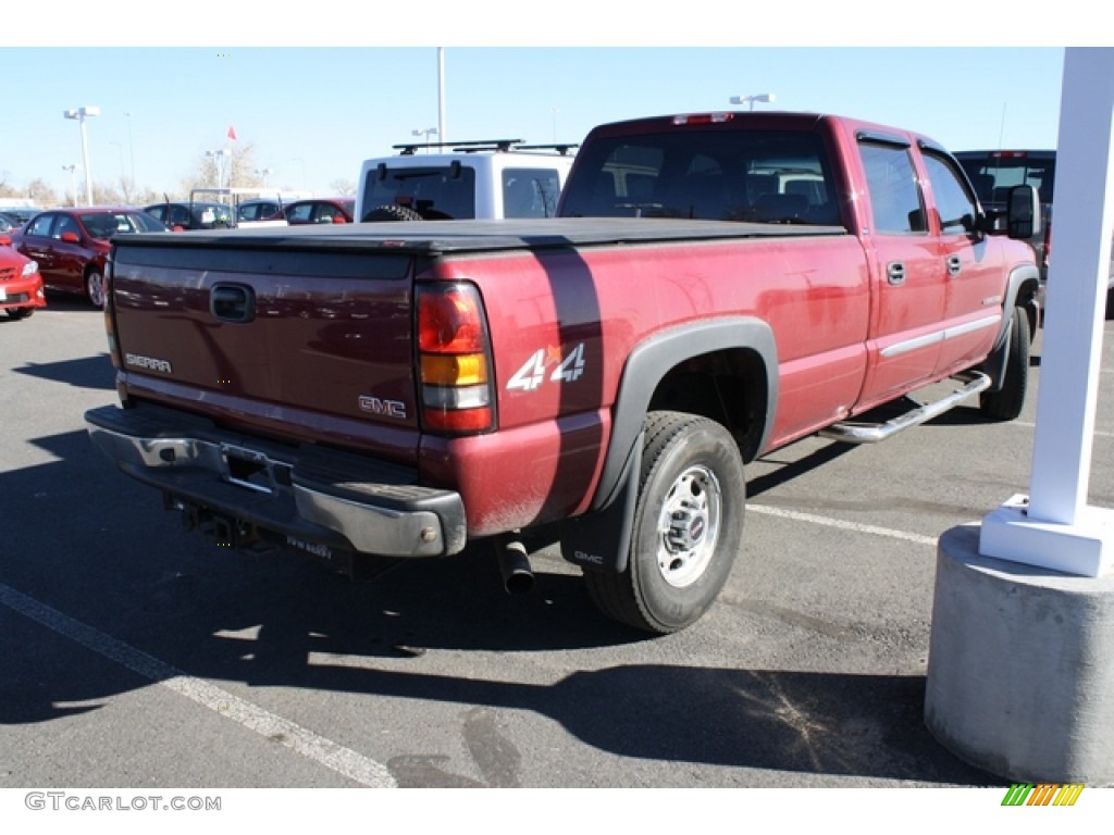 2006 Sierra 2500HD SLT Crew Cab 4x4 - Sport Red Metallic / Dark Pewter photo #2