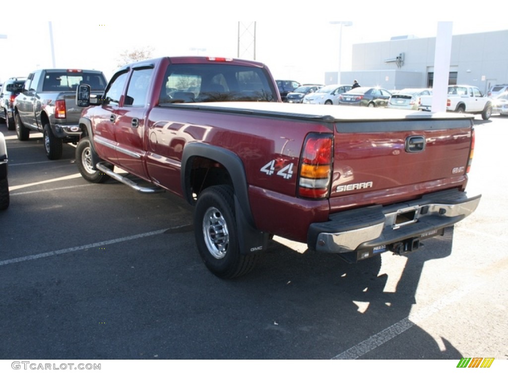 2006 Sierra 2500HD SLT Crew Cab 4x4 - Sport Red Metallic / Dark Pewter photo #3