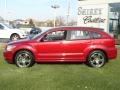 2007 Inferno Red Crystal Pearl Dodge Caliber R/T  photo #7