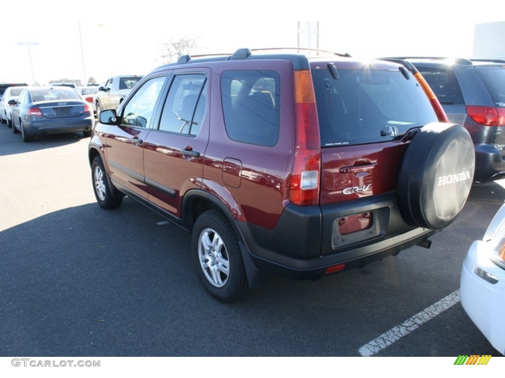 2002 CR-V EX 4WD - Chianti Red Pearl / Black photo #3