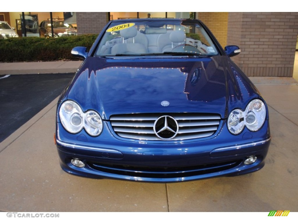 2004 CLK 320 Cabriolet - Orion Blue Metallic / Ash photo #2