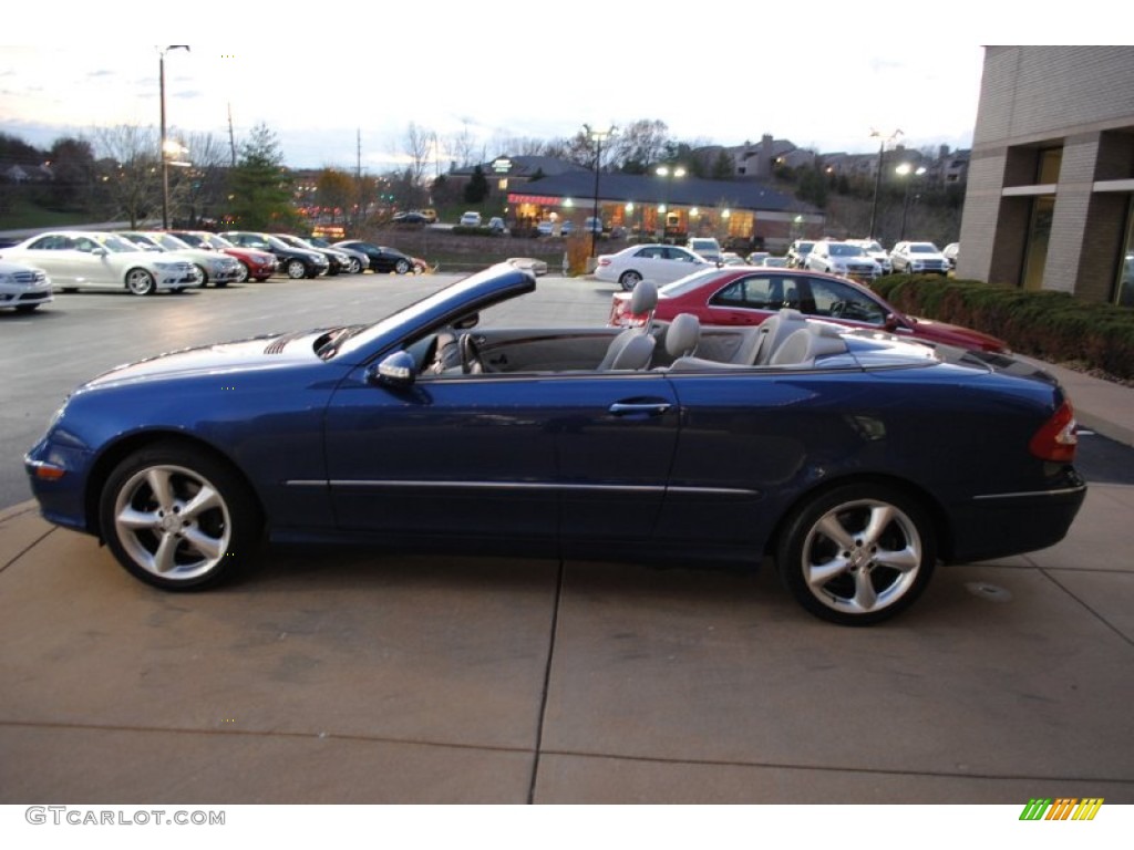 2004 CLK 320 Cabriolet - Orion Blue Metallic / Ash photo #4