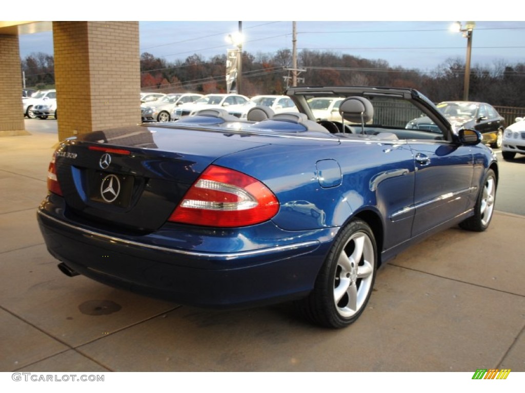 2004 CLK 320 Cabriolet - Orion Blue Metallic / Ash photo #7