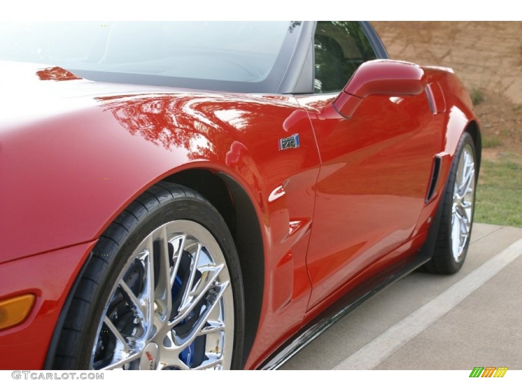 2009 Corvette ZR1 - Victory Red / Ebony/Titanium Gray photo #15