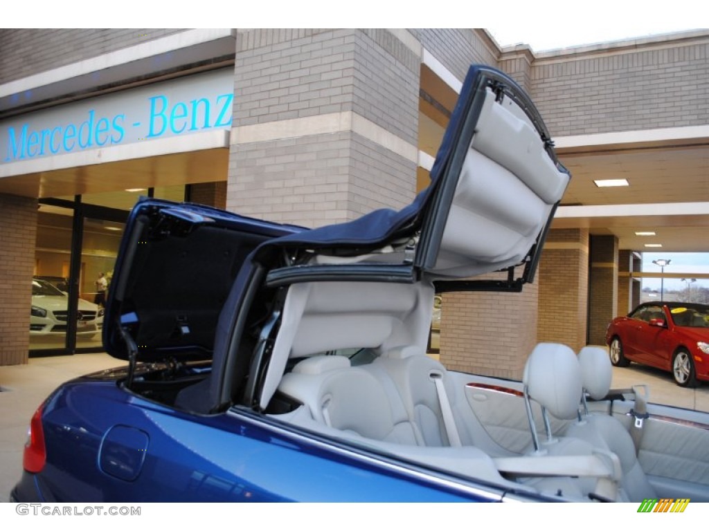 2004 CLK 320 Cabriolet - Orion Blue Metallic / Ash photo #9
