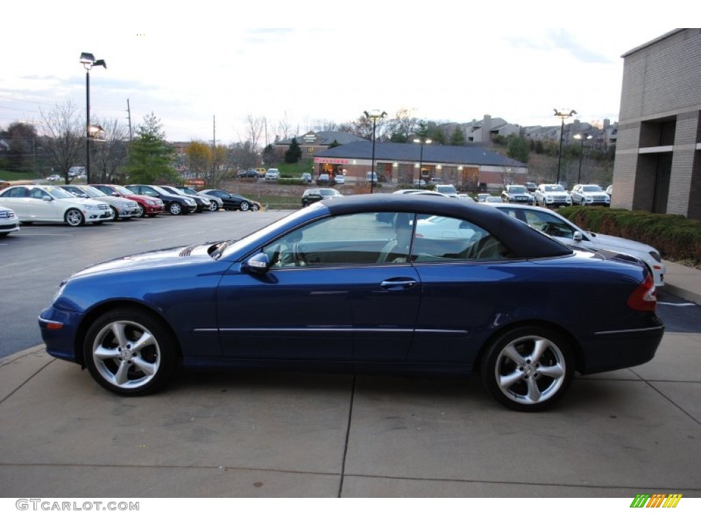 2004 CLK 320 Cabriolet - Orion Blue Metallic / Ash photo #21