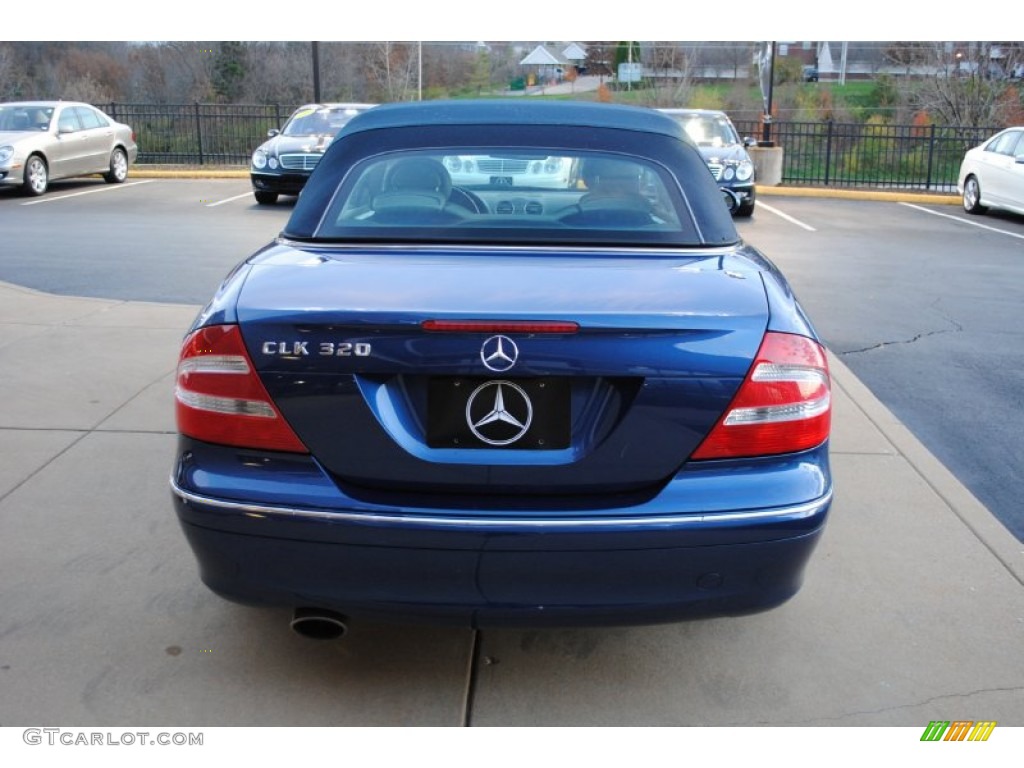 2004 CLK 320 Cabriolet - Orion Blue Metallic / Ash photo #23