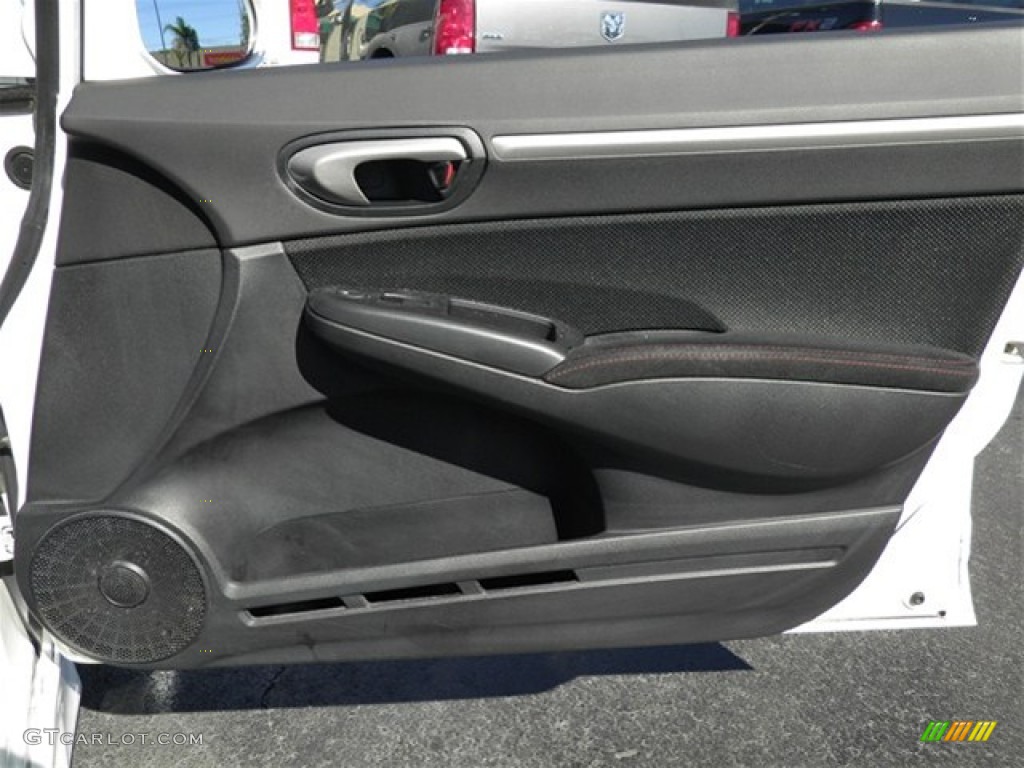 2009 Honda Civic Si Sedan Black Door Panel Photo #73821511