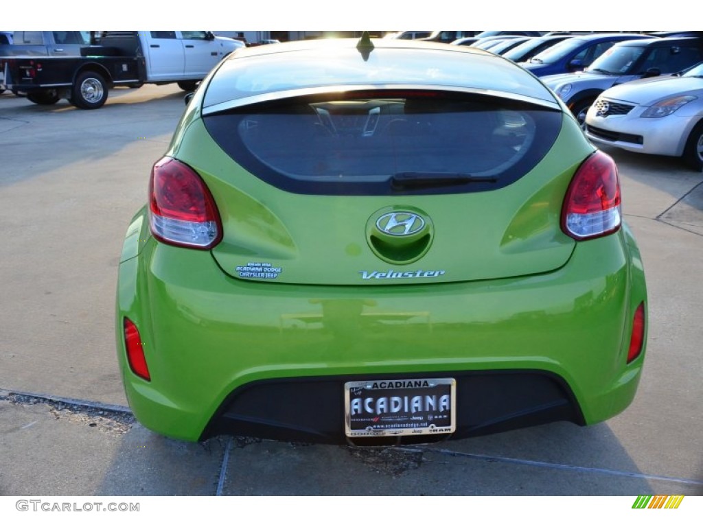 2012 Veloster  - Electrolyte Green / Gray photo #4