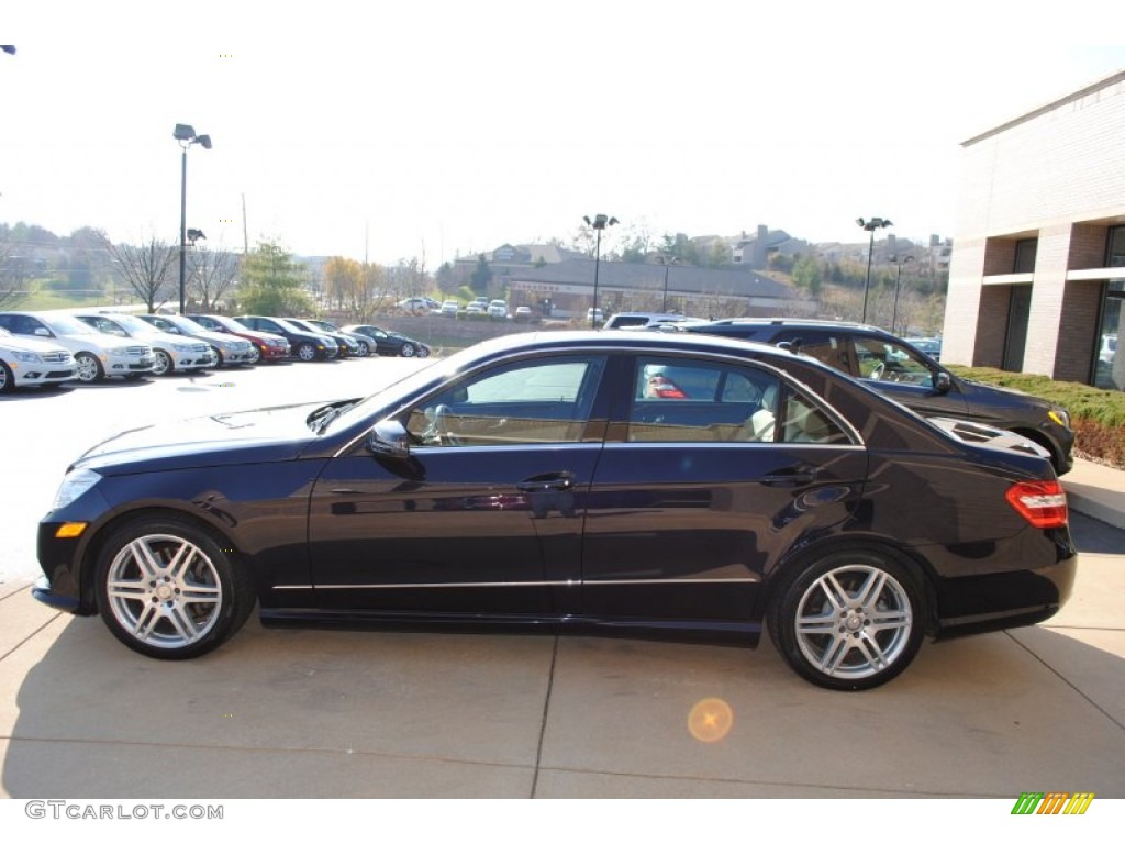 2011 E 350 4Matic Sedan - Capri Blue Metallic / Almond/Mocha photo #4