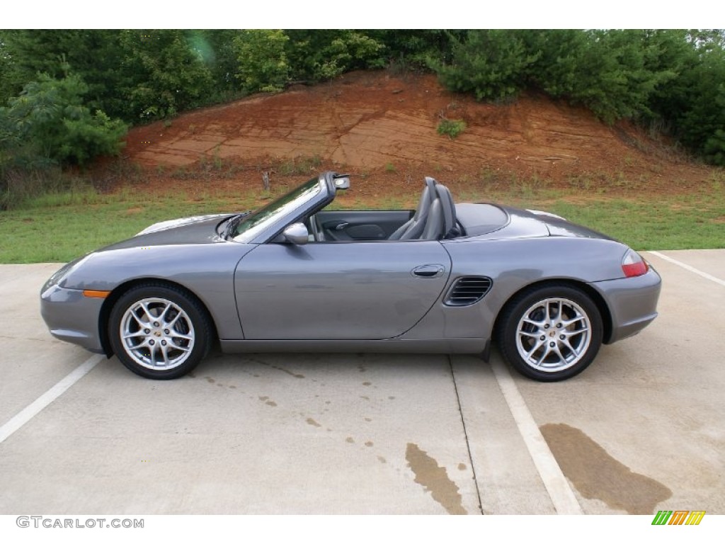 Seal Grey Metallic 2004 Porsche Boxster Standard Boxster Model Exterior Photo #73822503
