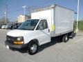 Summit White 2009 Chevrolet Express Cutaway Commercial Moving Van Exterior