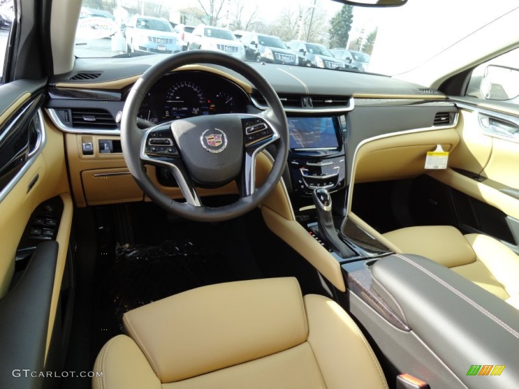 Caramel/Jet Black Interior 2013 Cadillac XTS Luxury AWD Photo #73823045