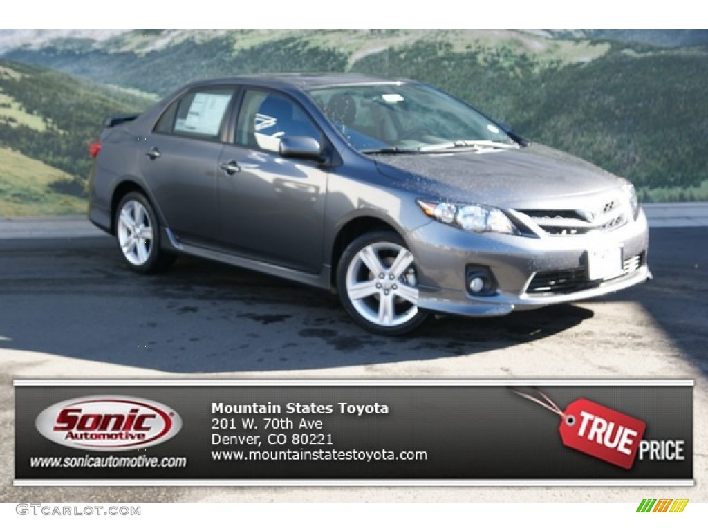 2013 Corolla S - Magnetic Gray Metallic / Dark Charcoal photo #1