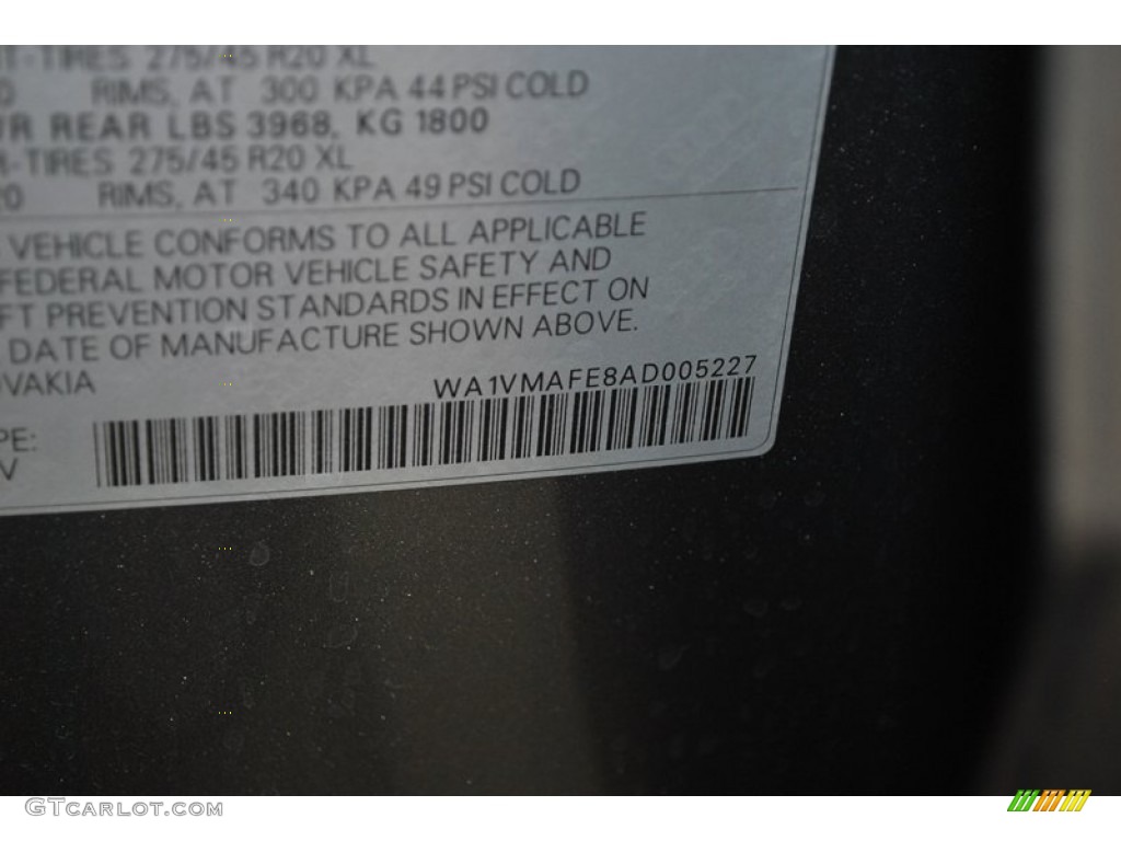 2010 Q7 3.0 TDI quattro - Daytona Gray Pearl Effect / Limestone Gray photo #9