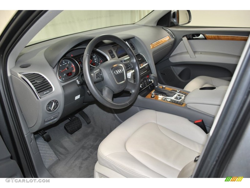 2010 Q7 3.0 TDI quattro - Daytona Gray Pearl Effect / Limestone Gray photo #12