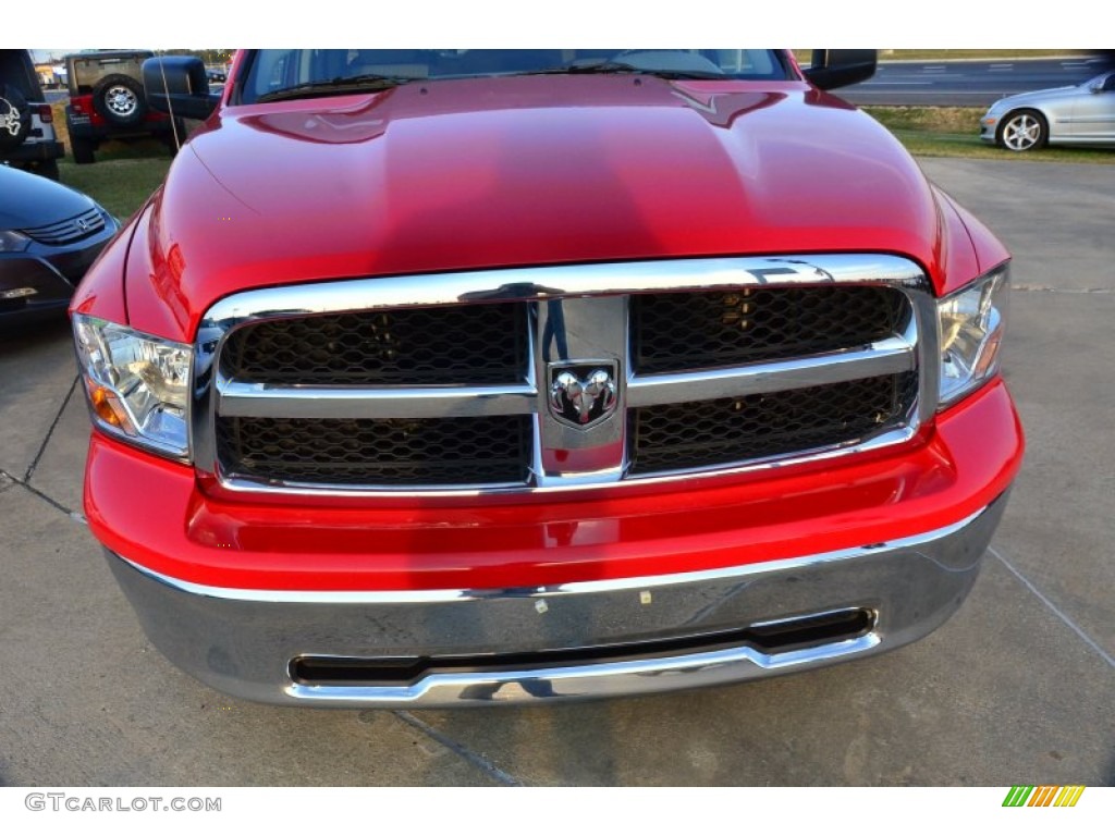 2011 Ram 1500 SLT Quad Cab - Flame Red / Dark Slate Gray/Medium Graystone photo #9